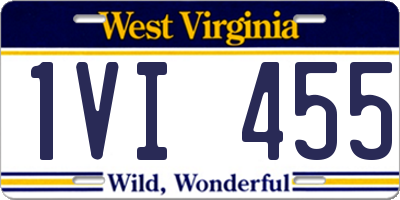 WV license plate 1VI455