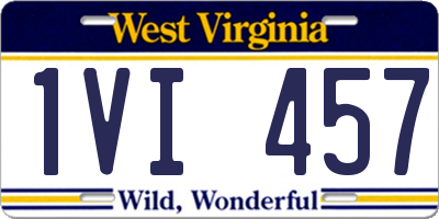 WV license plate 1VI457