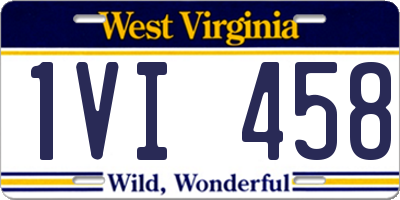 WV license plate 1VI458