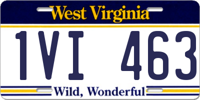WV license plate 1VI463