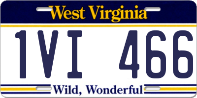 WV license plate 1VI466