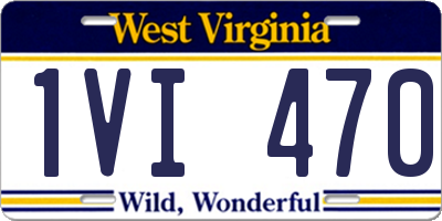 WV license plate 1VI470