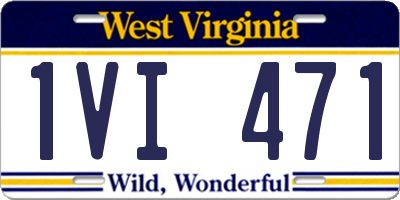 WV license plate 1VI471