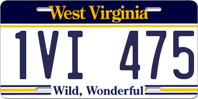 WV license plate 1VI475