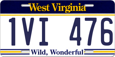 WV license plate 1VI476