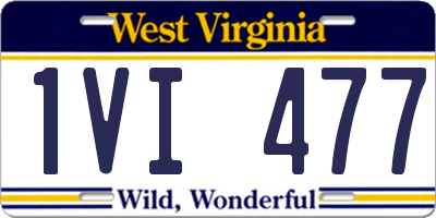 WV license plate 1VI477