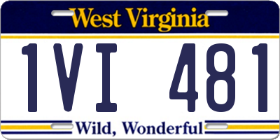 WV license plate 1VI481