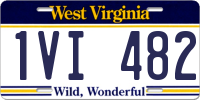 WV license plate 1VI482
