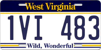 WV license plate 1VI483