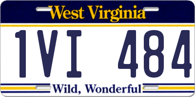 WV license plate 1VI484