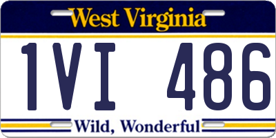 WV license plate 1VI486