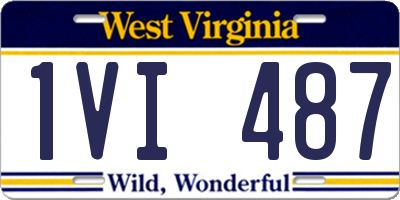 WV license plate 1VI487