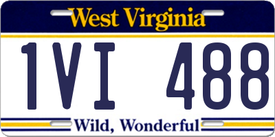 WV license plate 1VI488