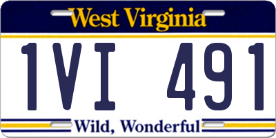 WV license plate 1VI491