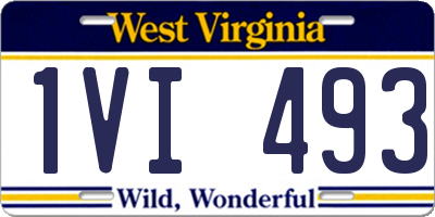 WV license plate 1VI493