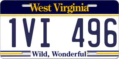 WV license plate 1VI496