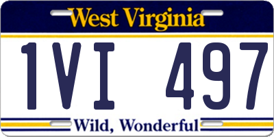 WV license plate 1VI497