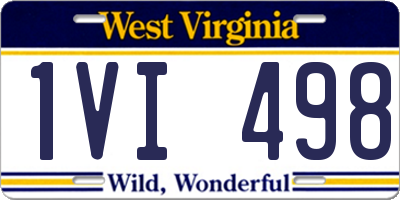 WV license plate 1VI498