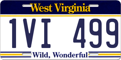 WV license plate 1VI499