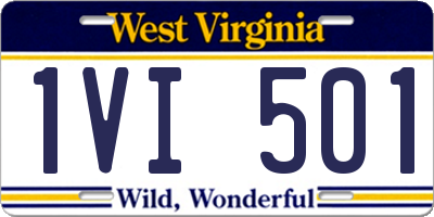 WV license plate 1VI501