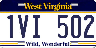 WV license plate 1VI502