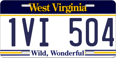 WV license plate 1VI504