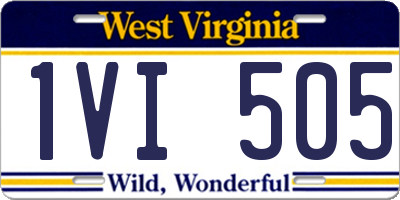 WV license plate 1VI505