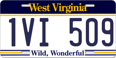 WV license plate 1VI509