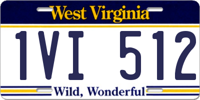 WV license plate 1VI512