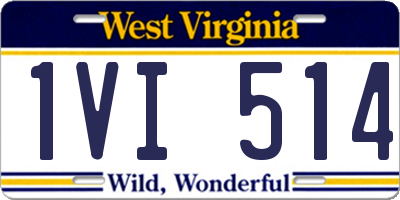 WV license plate 1VI514