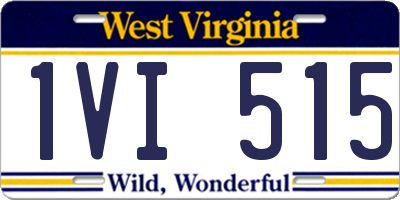 WV license plate 1VI515