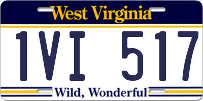 WV license plate 1VI517