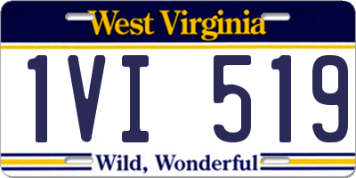 WV license plate 1VI519