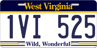 WV license plate 1VI525