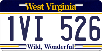 WV license plate 1VI526