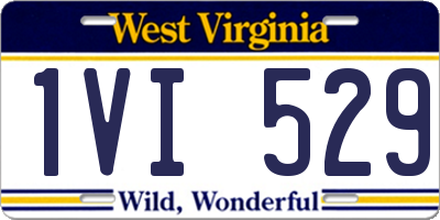 WV license plate 1VI529