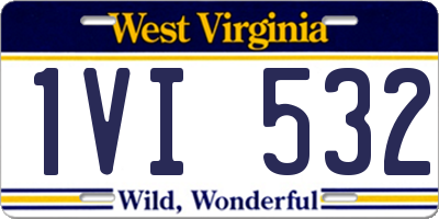WV license plate 1VI532