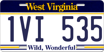 WV license plate 1VI535