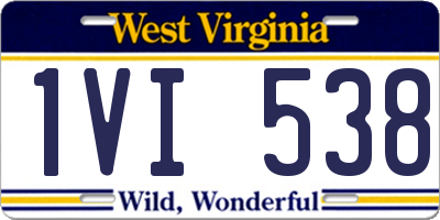 WV license plate 1VI538