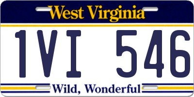 WV license plate 1VI546