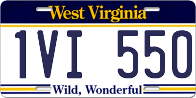 WV license plate 1VI550