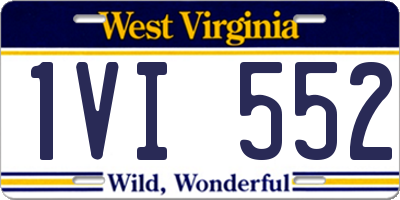 WV license plate 1VI552