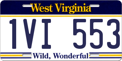 WV license plate 1VI553