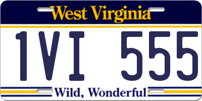 WV license plate 1VI555