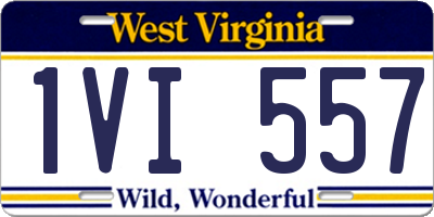 WV license plate 1VI557