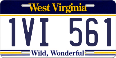 WV license plate 1VI561