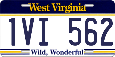 WV license plate 1VI562