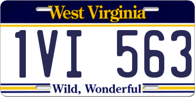 WV license plate 1VI563