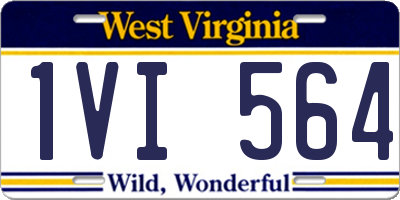 WV license plate 1VI564