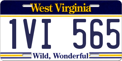 WV license plate 1VI565